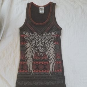 Rhinestone tank top